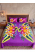 Hand Painted Rayon Bedsheet Set King Size Hand Painted Rayon Bedsheet Set King Size
